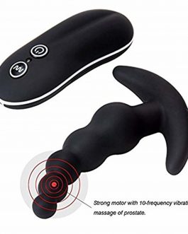 10 Frequency Vibrating Prostate Massager Anal Plug Vibrator Beads Butt Sex Toys Waterproof Powerful Wired For Men Couples