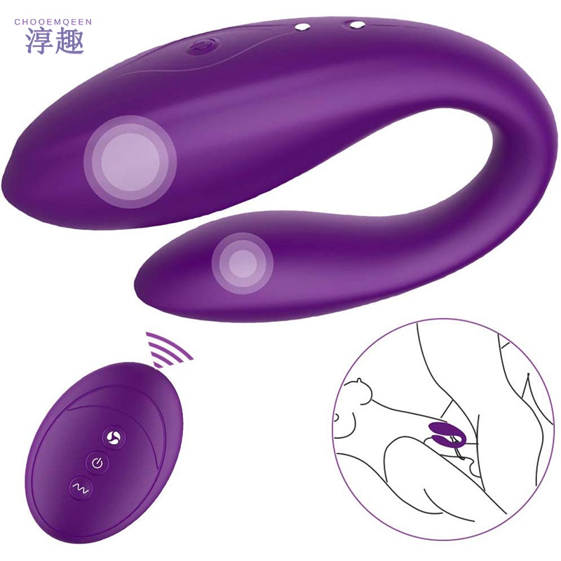 2-In-1-Remote-Control-Vibratior-Clitoris-Stimulator-10-Frequency-Vibration-Waterproof-Masturbator-G-Spot-Vibrators