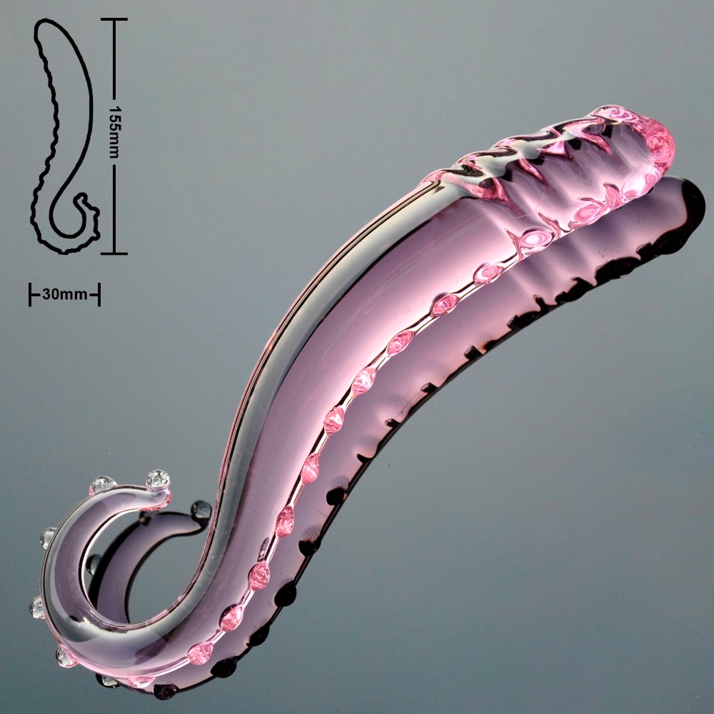 30mm-Pink-Pyrex-glass-dildo-artificial-penis-crystal-fake-anal-plug-prostate-massager-masturbate-Sex-toy