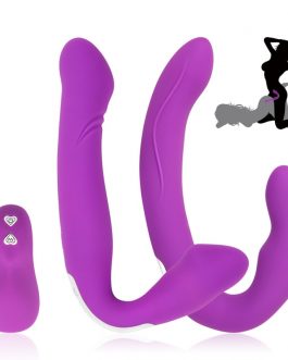Erotic Wireless Strapless Strapon Dildo Vibrators Remote Control Pegging Dick Lesbian Strap-on Penis Adult Sex Toys for Woman