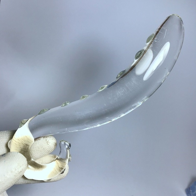 Hippocampus-Shape-G-Shape-Pyrex-Glass-Crystal-Dildo-with-Spot-Beads-Fake-Penis-Anal-Butt-Plug-5