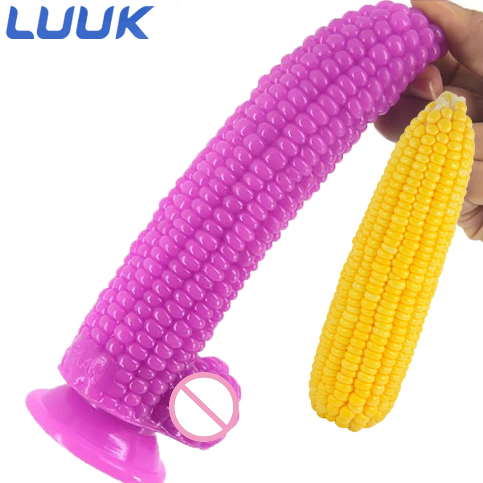 LUUK-Big-Dildo-Vegetable-Corn-Dildo-With-Suction-Cup-Sex-Toys-For-Women-Big-Anal-Plug
