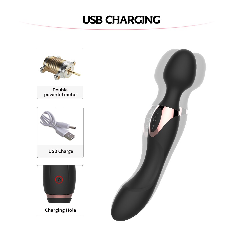 New-G-Spot-Vibrators-for-Women-USB-Charge-AV-Magic-Wand-Massage-Clitoris-Stimulator-female-clit-5