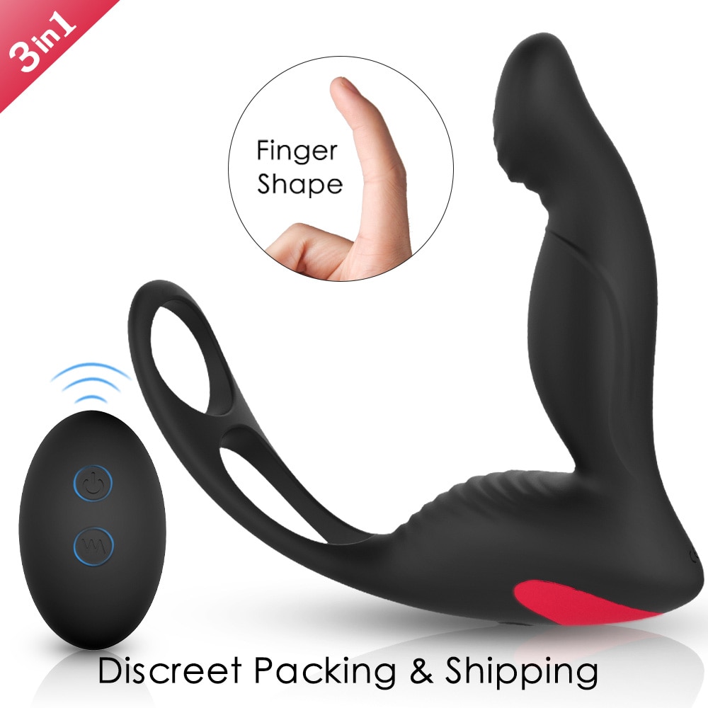 PHANXY-Male-Prostate-Massage-Vibrator-Anal-Plug-Silicone-Waterproof-Massager-Stimulator-Butt-Delay-Ejaculation-Ring-Toy-2
