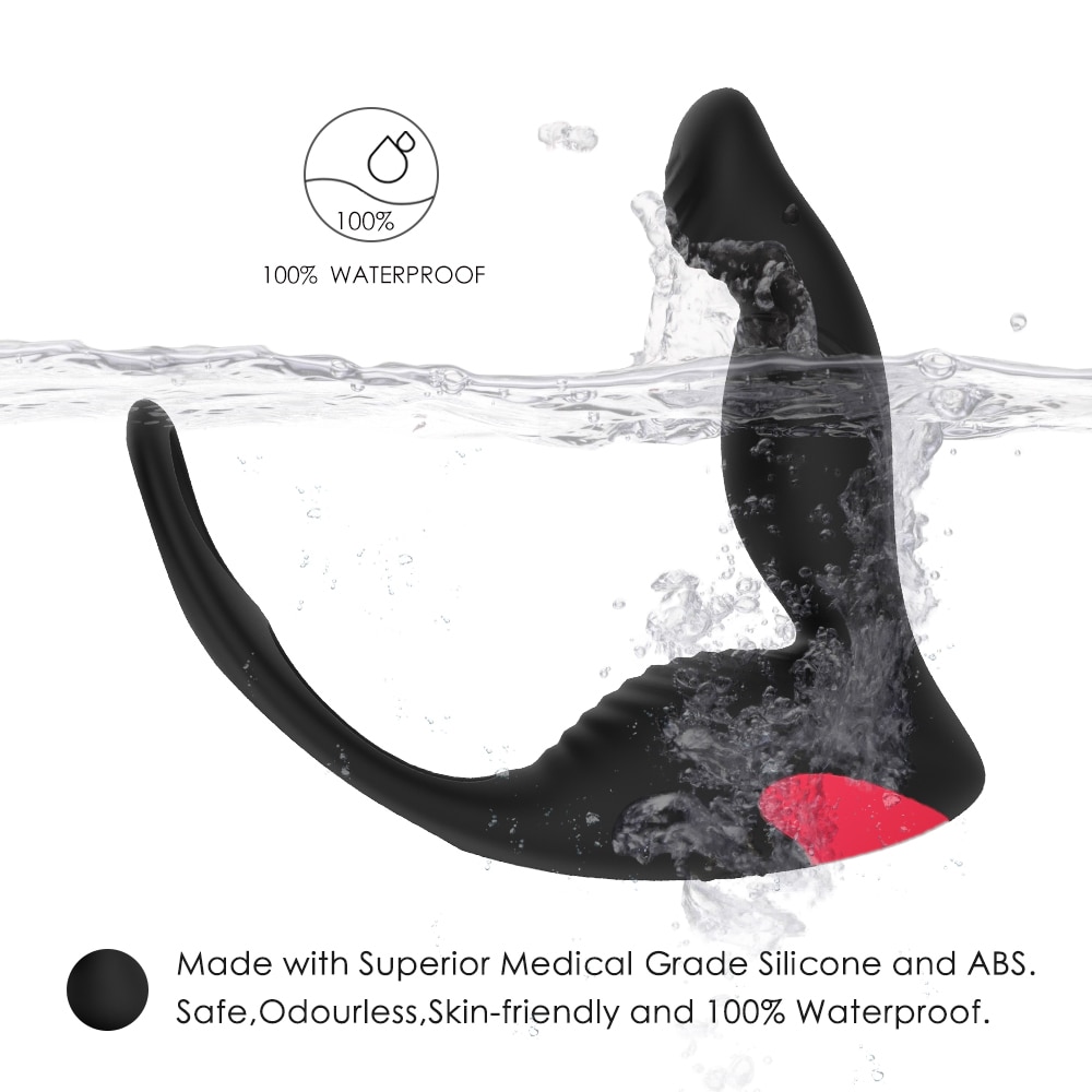 PHANXY-Male-Prostate-Massage-Vibrator-Anal-Plug-Silicone-Waterproof-Massager-Stimulator-Butt-Delay-Ejaculation-Ring-Toy-5