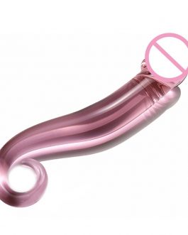 Pink Glass Gay Sex Products Butt Plug Vaginal Anal Stimulation Beads Crystal Glass Dildo Penis For Women Anal Plug Sex toy