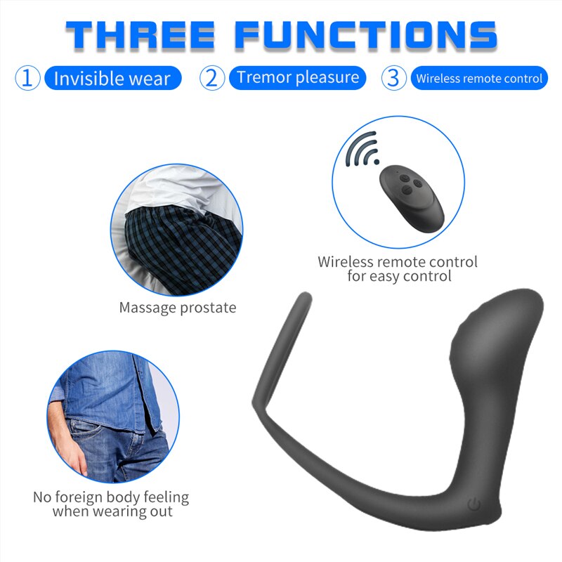 Prostate-Massager-Anal-Vibrator-Male-Delay-Ejaculation-Ring-Anal-Plug-Prostate-Stimulator-Cock-Rings-Vibration-for-1