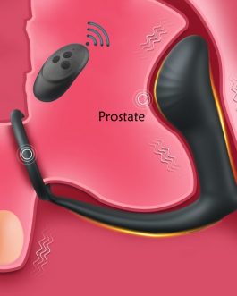Prostate Massager Anal Vibrator Male Delay Ejaculation Ring Anal Plug Prostate Stimulator Cock Rings Vibration for Sex Toys