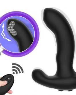 Remote Control Rolling Anal Vibrator Vibrating Prostate Massager Male Butt Plug Prostata Stimulator Anal Sex Toy for Woman & Man