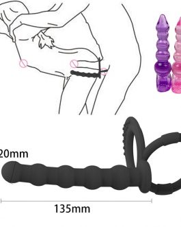 Strap On Penis Delayed Ejaculation Anal Beads Anus Plug Adult Massager Double Penetration Dildo Sex Toys For Man Women Couples