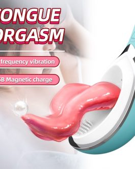 Tongue Licking Vibrator G-Spot Nipple Clitoris Stimulation Lick Teasing&Vibration Massager 2 In 1 Adult Orgasm Sex Toy For Women