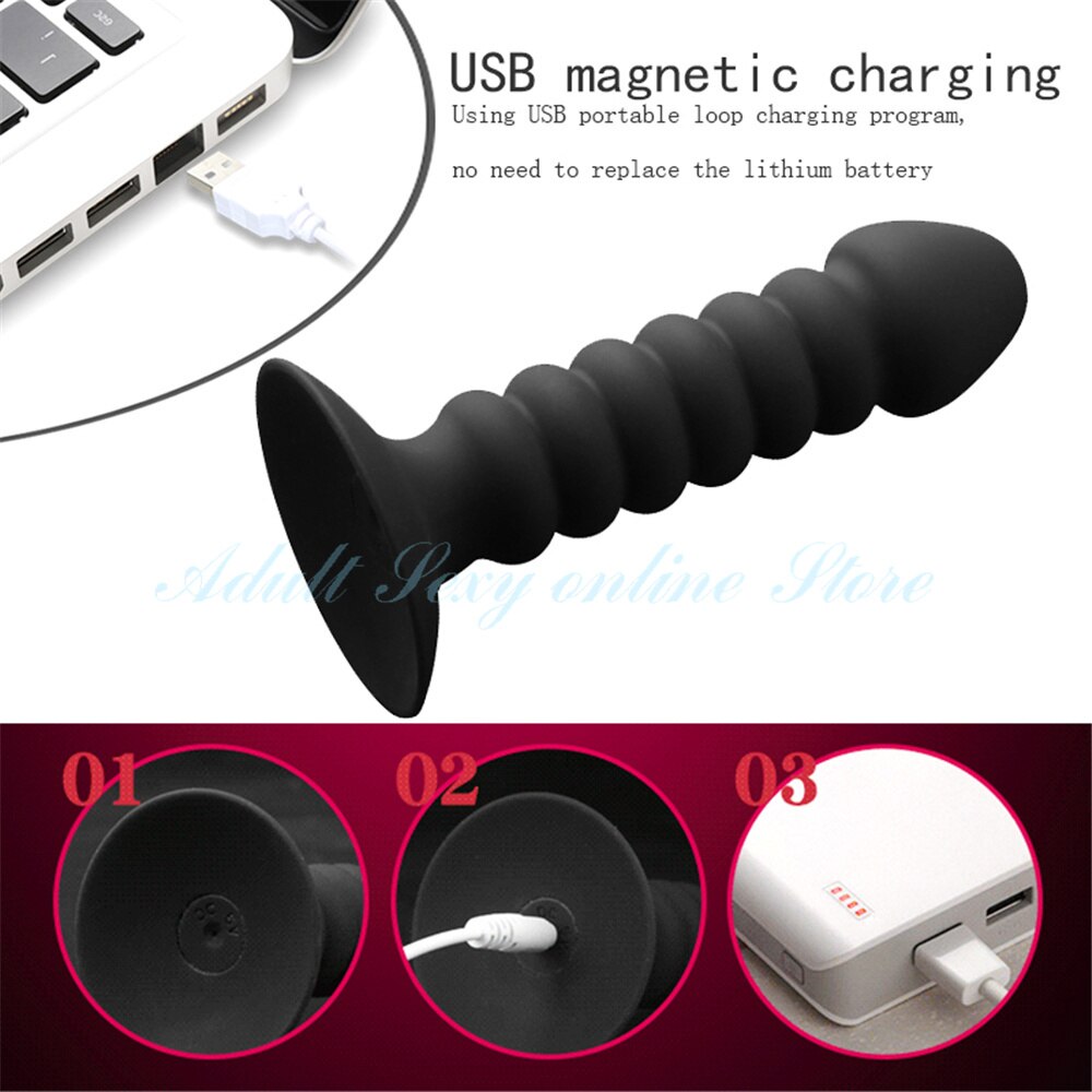 Wireless-Remote-Control-Anal-Plug-Bead-Dildo-Vibrator-Suction-Cup-Butt-Plug-Male-Prostate-Massager-Vibrator-4